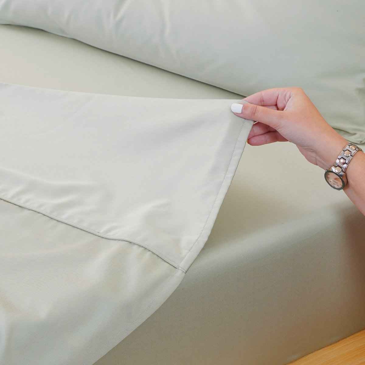 Ackly Bamboo - Sage Green Flat Sheet
