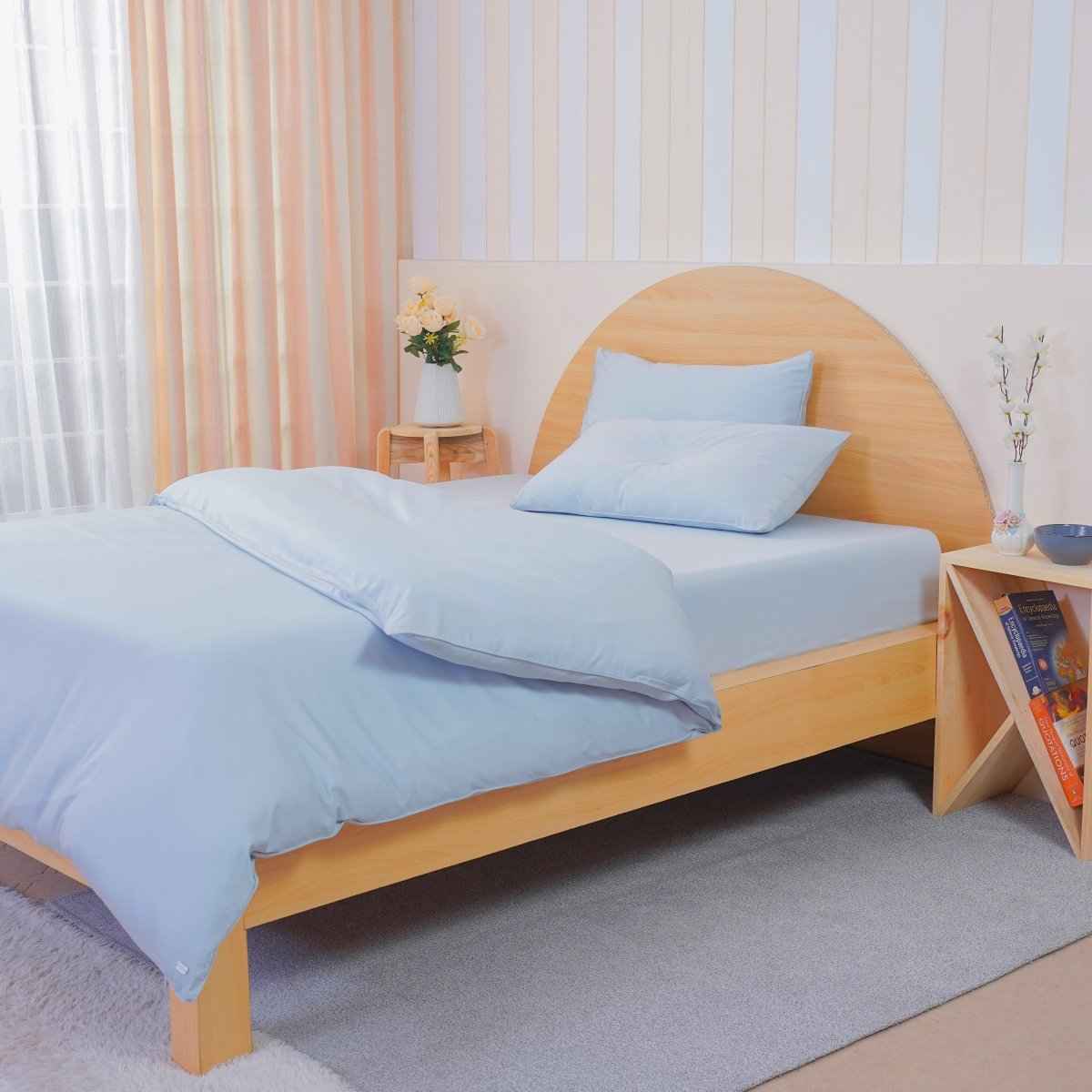 Ackly Bamboo - Sky Blue Duvet Cover