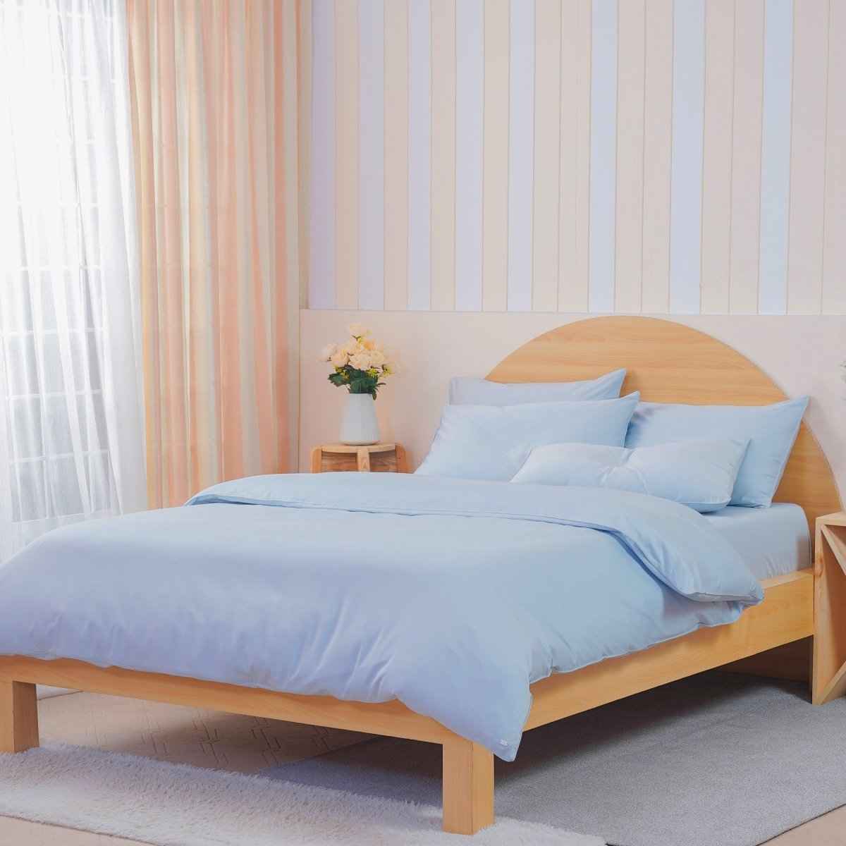 Ackly Bamboo - Sky Blue Duvet Cover