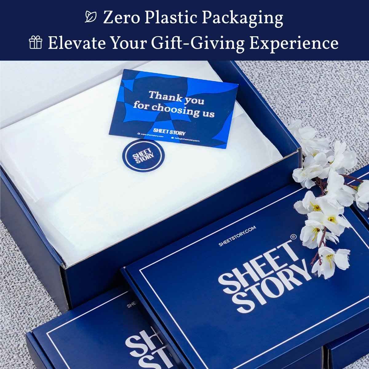 Ackly Bamboo - Sky Blue Fitted Sheet