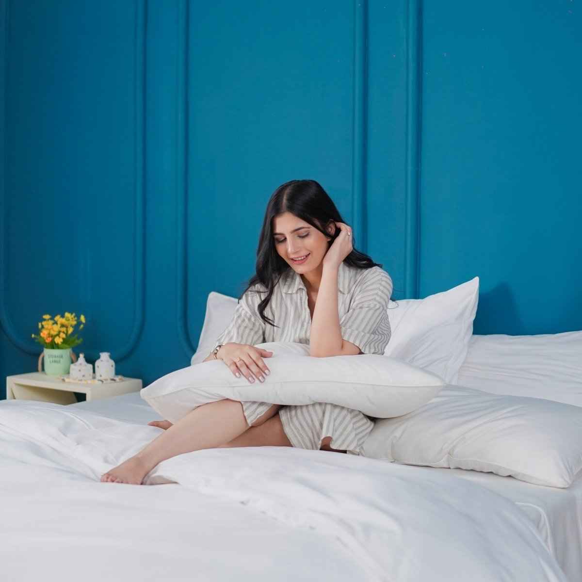 Ackly Bamboo - White Duvet Cover