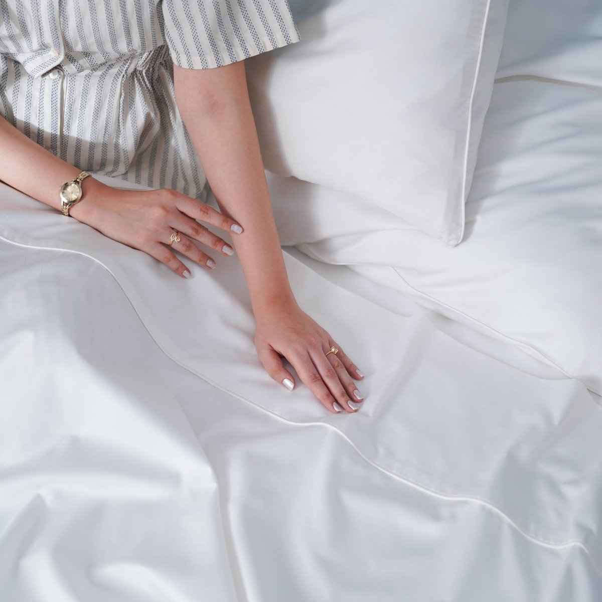 Ackly Bamboo - White Flat Sheet