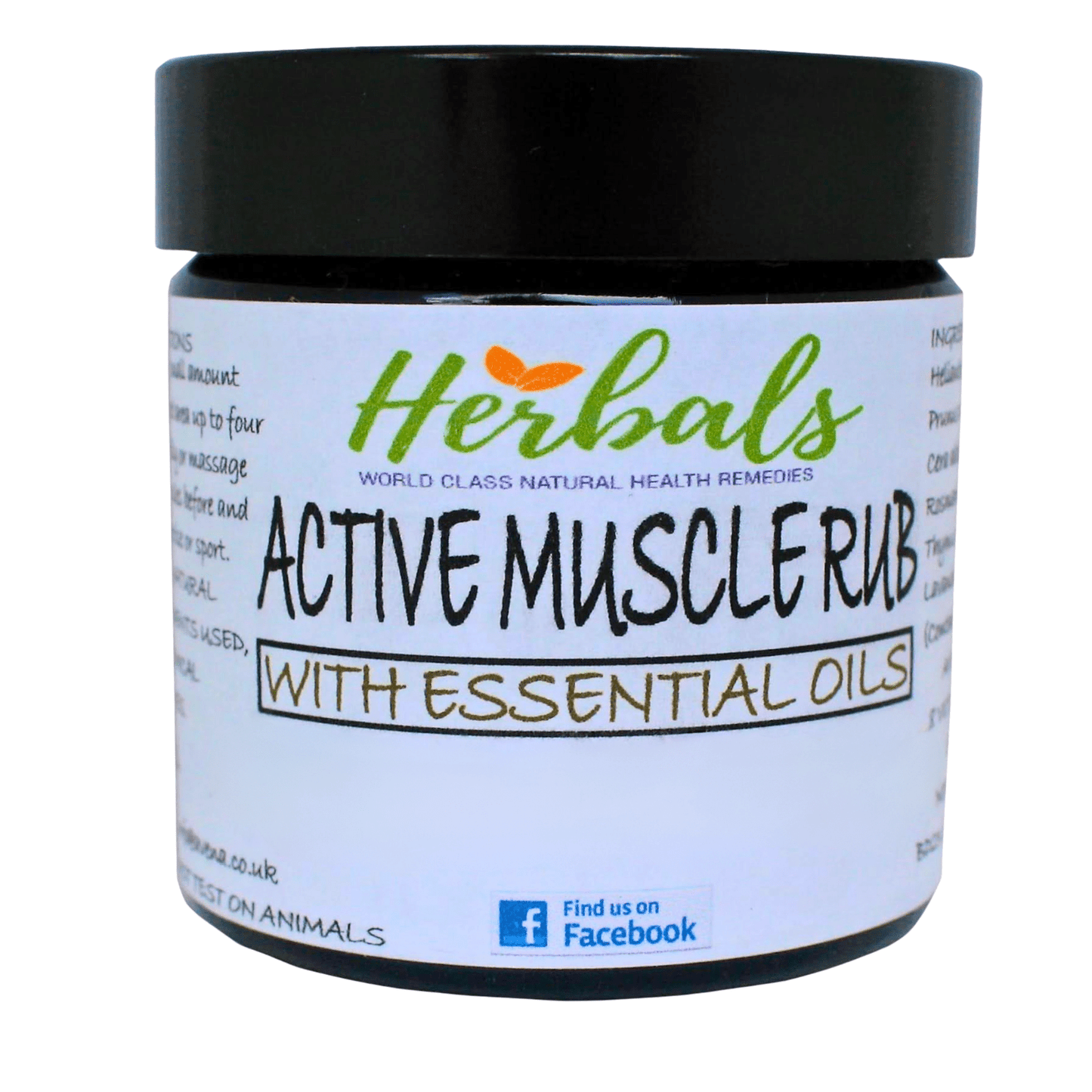 Active Muscle Rub Cream – 60ml – Handmade Herbal Muscle Balm