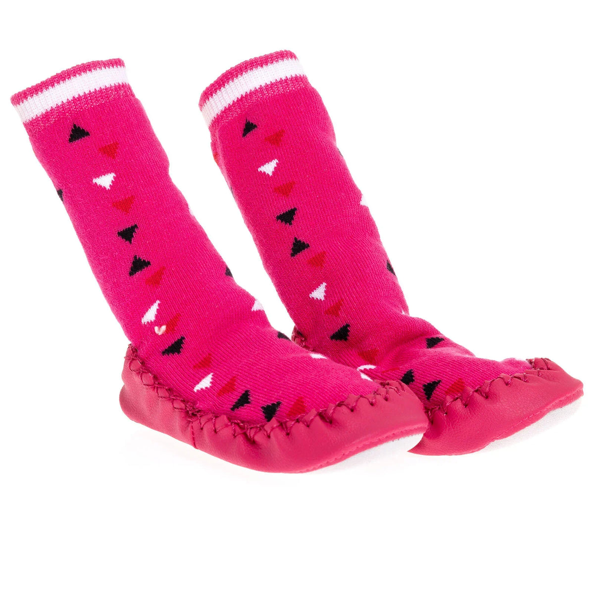 Minissa Triangle Print Slipper Baby Socks