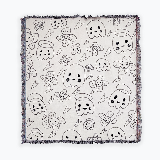 Adam Handler - 'Ghost Buddy' Tapestry Throw