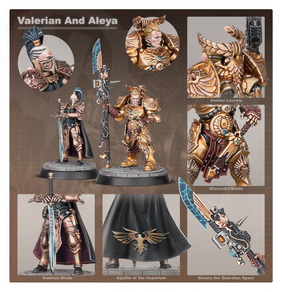 Adeptus Custodes: Talons of the Emperor - Valerian and Aleya