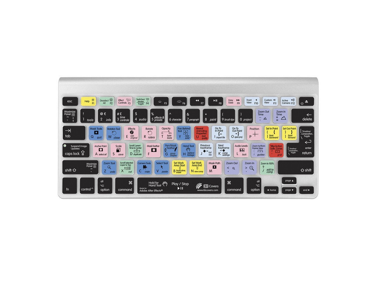 Adobe After Effects Keyboard Covers for MacBook and iMac