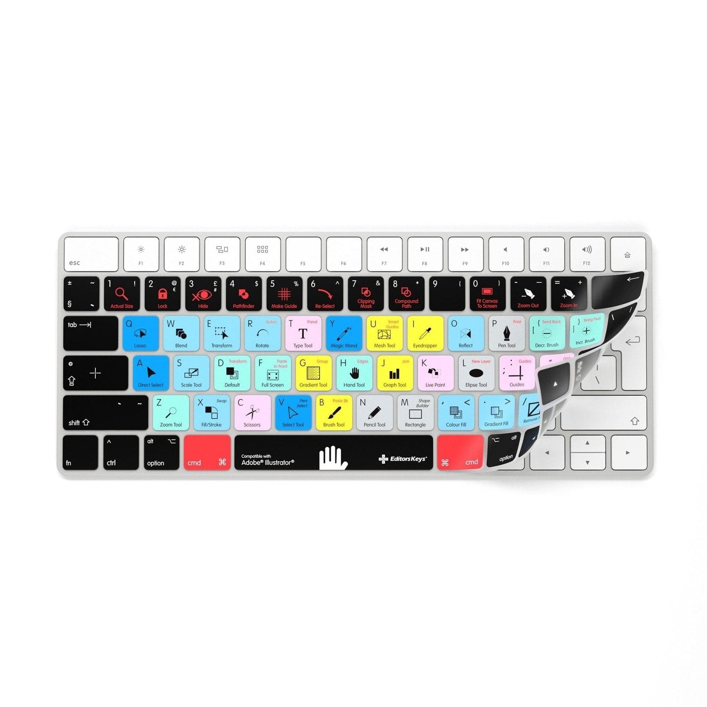 Adobe Illustrator Keyboard Covers for MacBook and iMac
