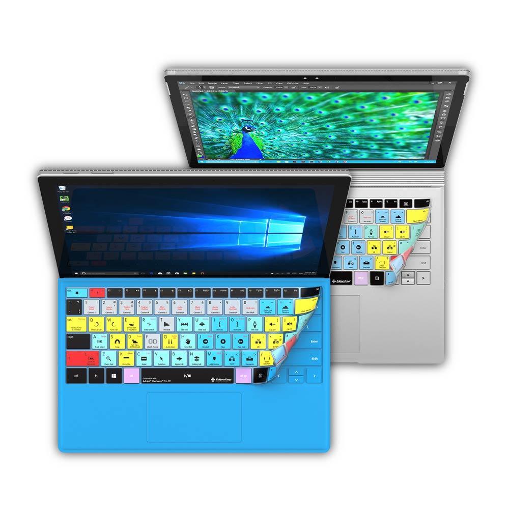 Adobe Premiere Pro Keyboard Covers for Microsoft Surface Line