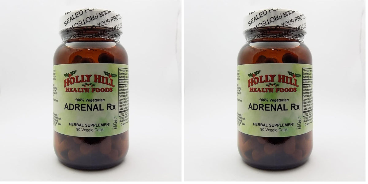 Holly Hill Health Foods – 100% Vegetarian Adrenal Rx (2-Pack) – 90 Vegetarian Capsules