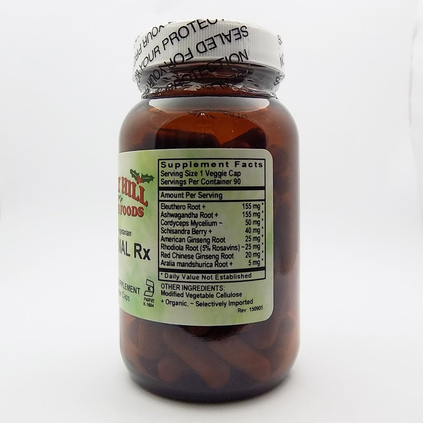 Holly Hill Health Foods: Adrenal Rx 100% Vegetarian, 90 Vegetarian Capsules