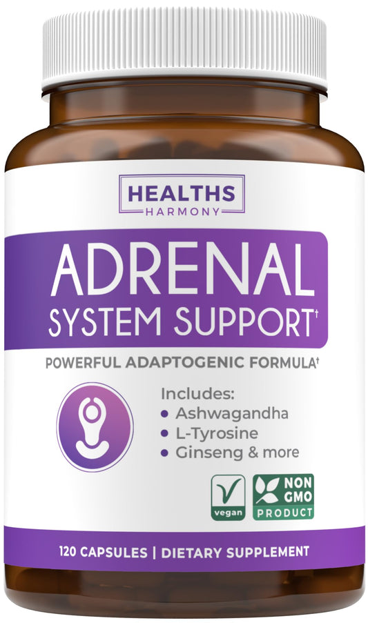 Adrenal Support & Cortisol Manager (Non-GMO) – 120 Capsules