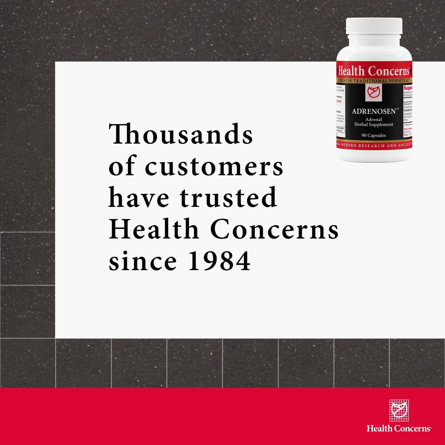 Health Concerns Adrenosen – Adrenal Fatigue & Burnout Support – 90 Capsules