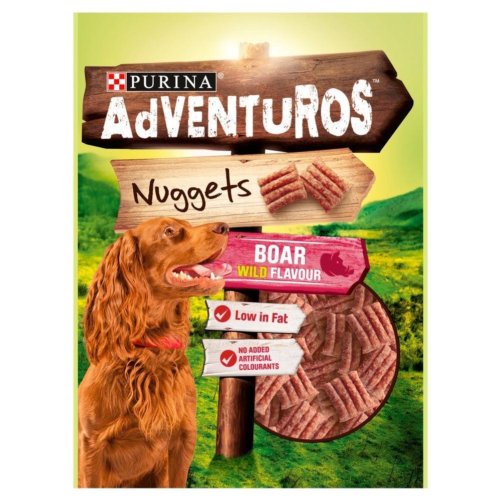 Adventuros Wild Boar Nuggets Dog Treats 90g - Case of 6