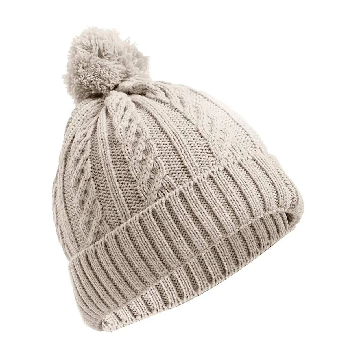 HelloBaby Patterned Pom-Pom Knitted Baby Beanie (One Size)