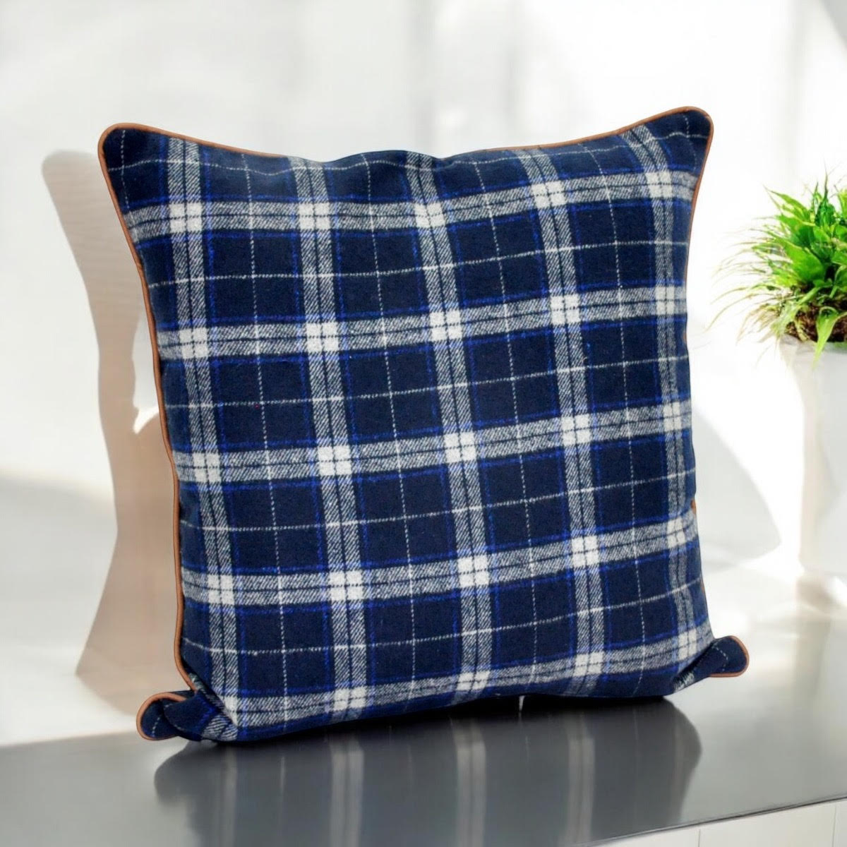 45 X 45CM BLUE CUSHION - COVER ONLY