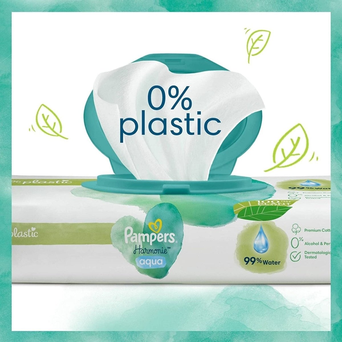 Pampers Harmonie Aqua Baby Wipes 48 pcs