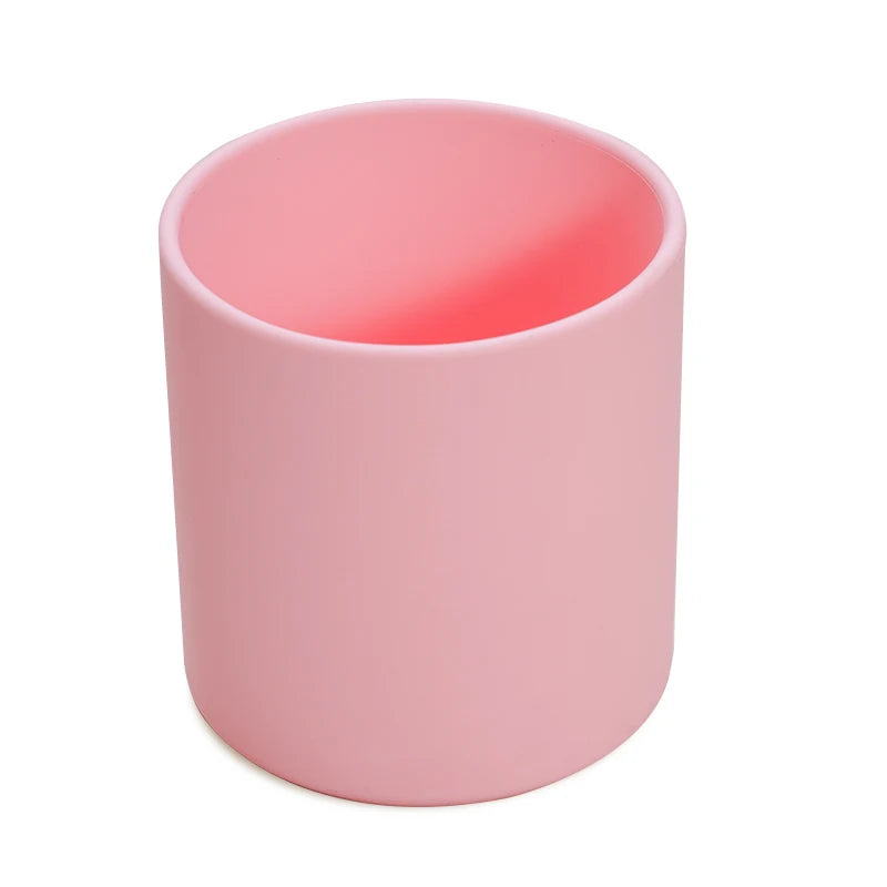 Silicone Baby Sippy Cup 220ML - Leakproof Toddler Drinking Cup
