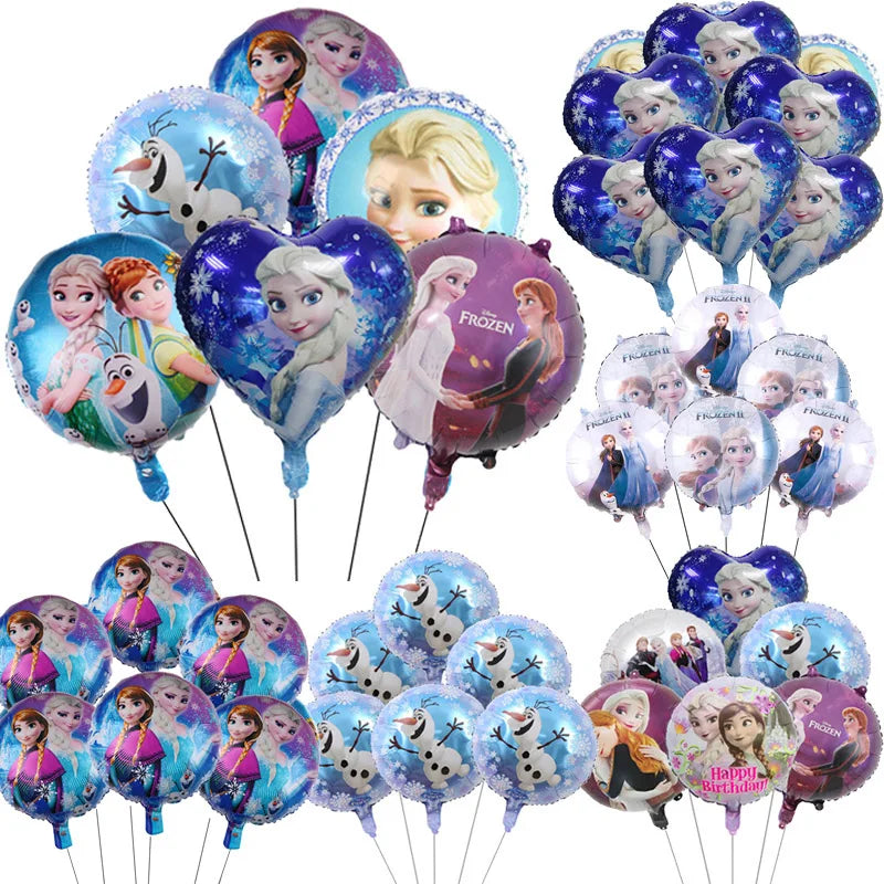 Frozen Anna Elsa Party Supplies – Disposable Plates Cups Napkins Balloons