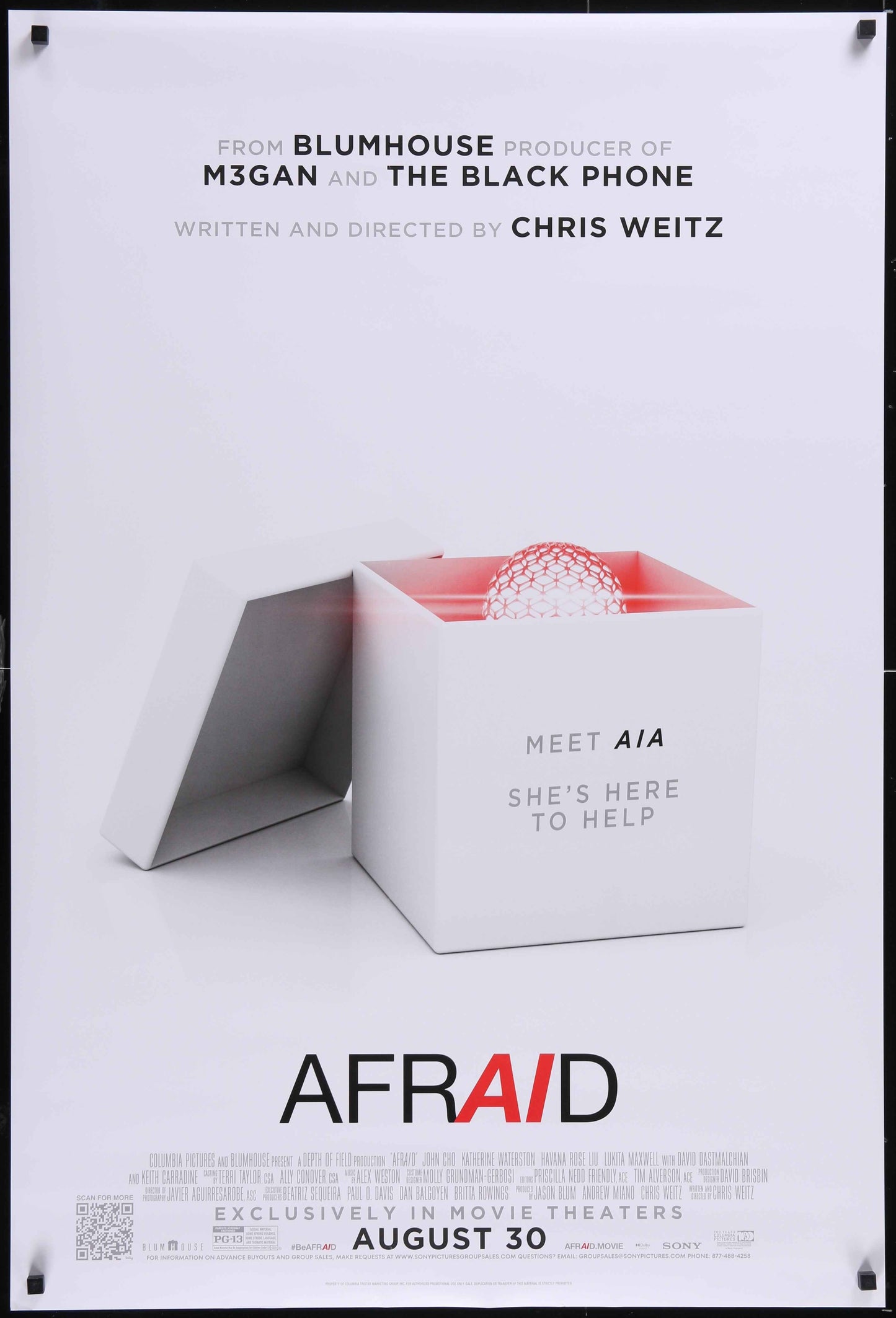 AfrAId (2024) Original US One Sheet Movie Poster
