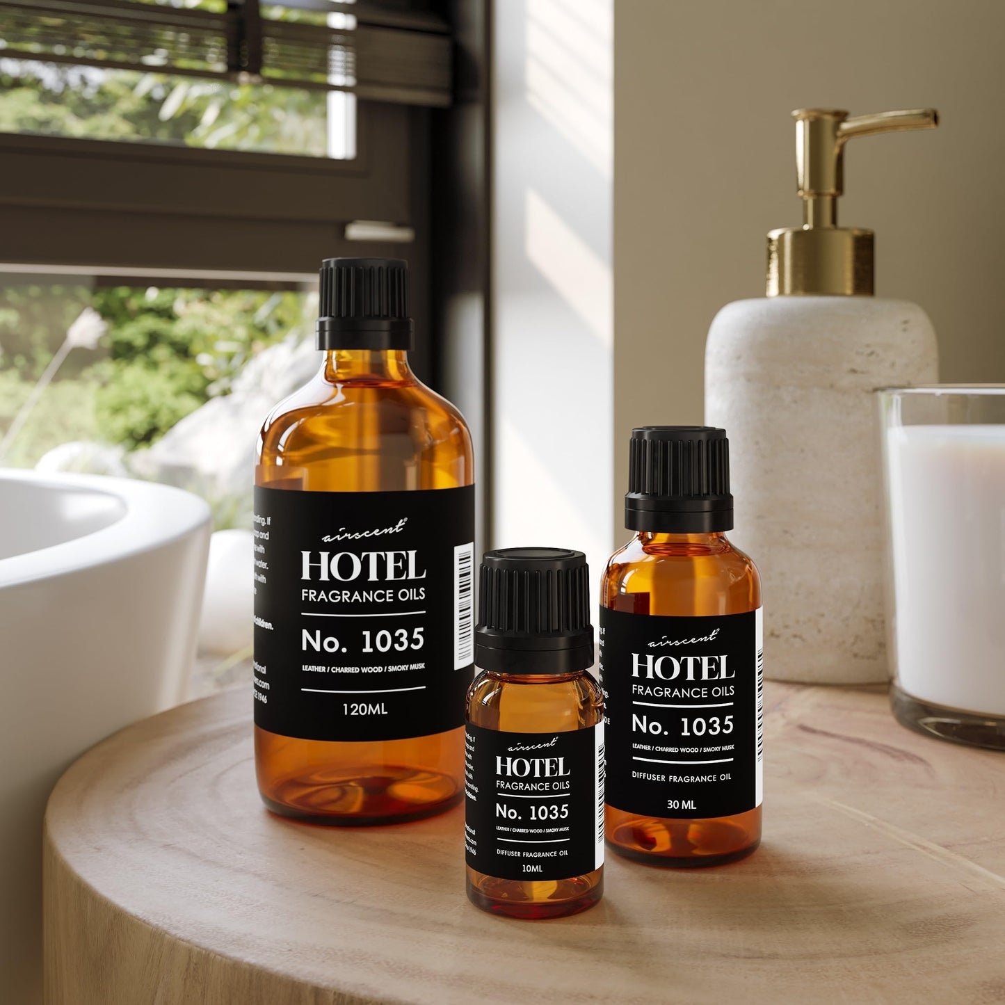 AirScent No. 1035 Cade 26 Santal Blend Diffuser Oil – 30 mL Glass Bottle