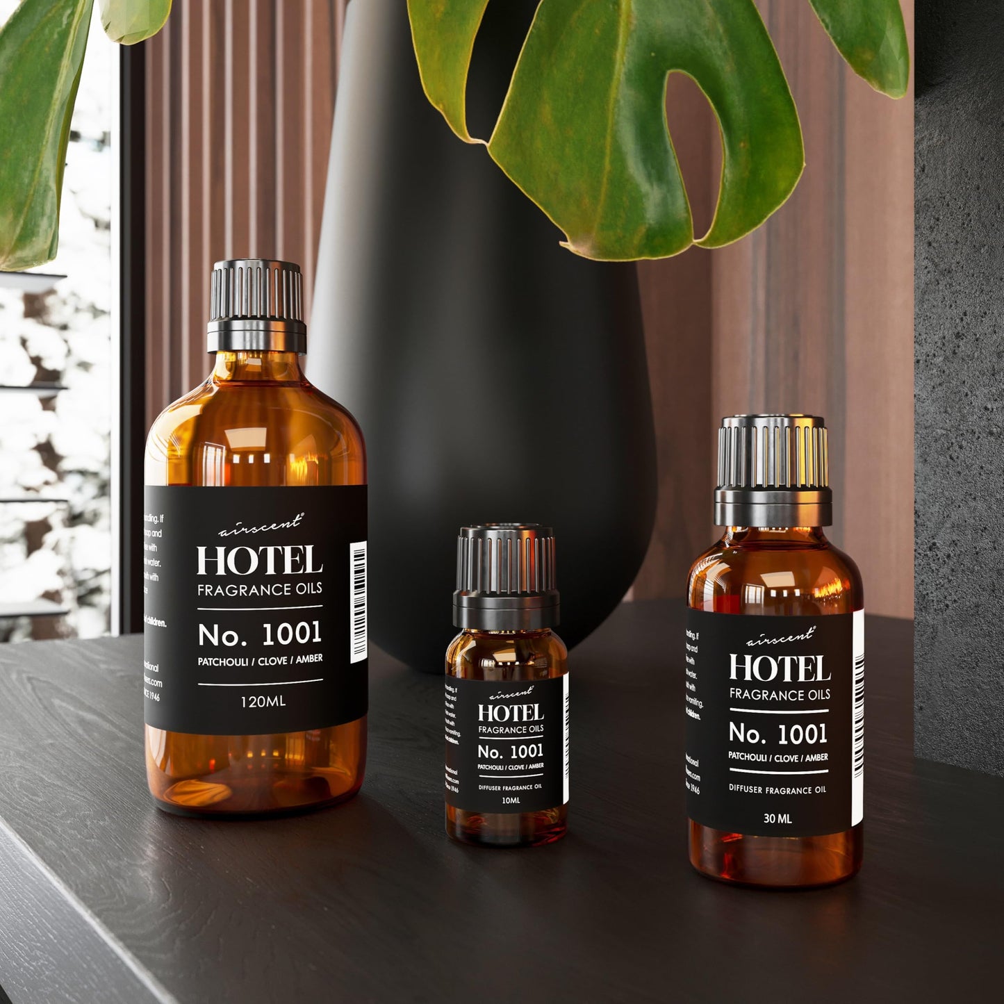 AirScent Hotel Diffuser Oil No. 1001 - Patchouli Clove Amber - Hotel Scent Dupe, 10 mL