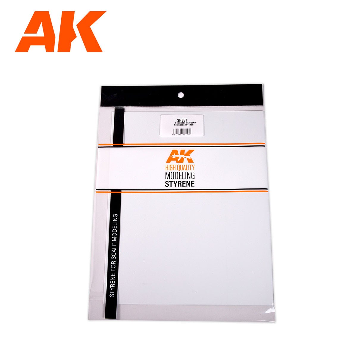 AK Interactive - 0.5mm Thickness X 245 X 195mm - Styrene Sheet (AK6574)