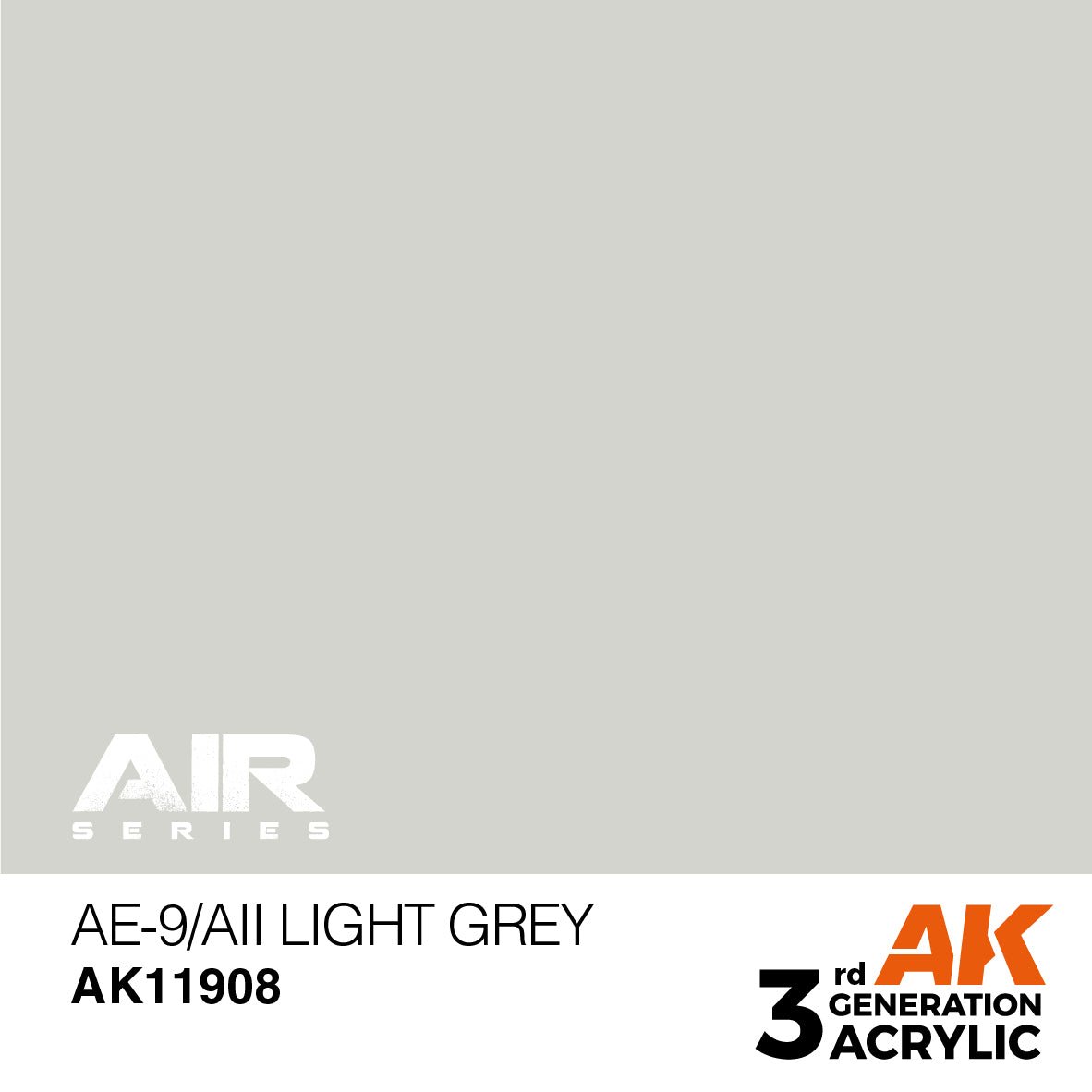 AK Interactive 3rd Gen Acrylic - AE-9/AII Light Grey (AK11908)