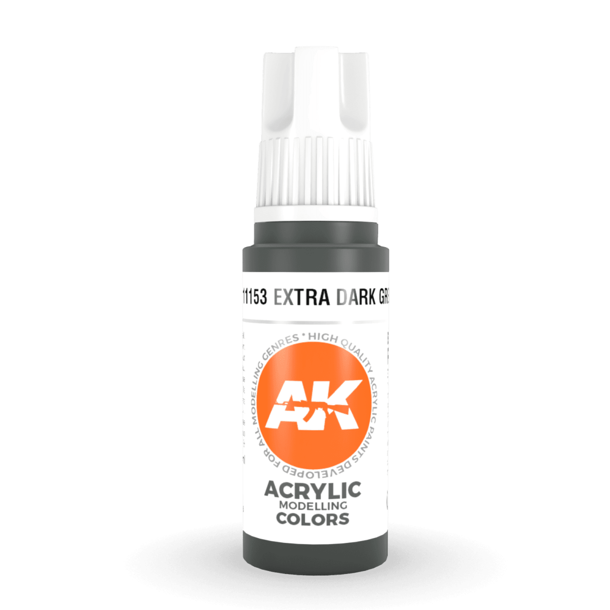AK Interactive 3rd Gen Acrylic - Extra Dark Green (Formerly "Faded Olive Green") 17ml (AK11153)