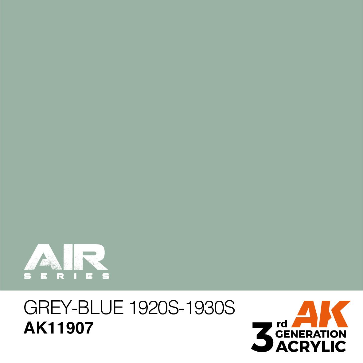 AK Interactive 3rd Gen Acrylic Grey-Blue 1920s-1930s (AK11907)