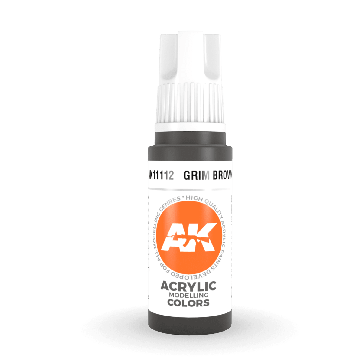 AK Interactive 3rd Gen Acrylic - Grim Brown 17ml (AK11112)