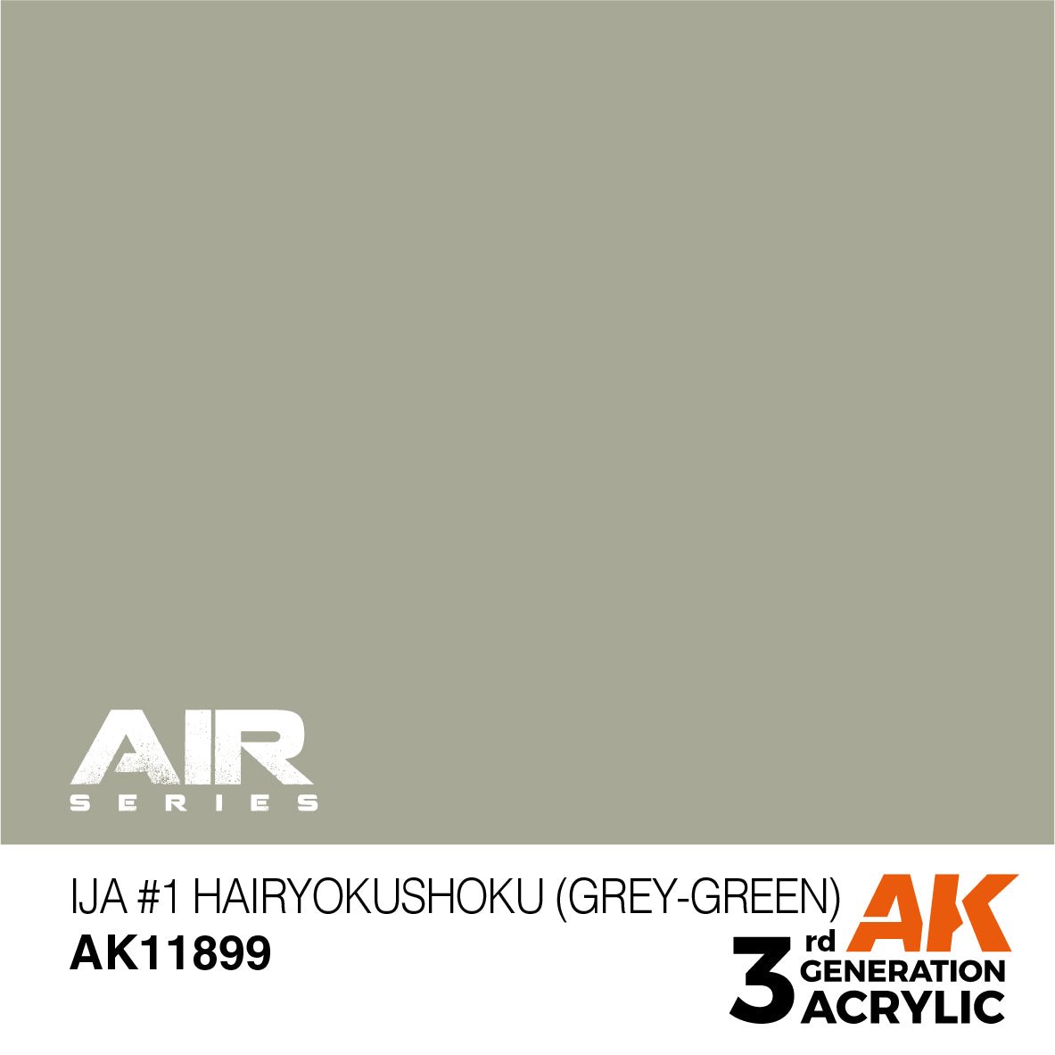 AK Interactive 3rd Gen Acrylic IJA #1 Hairyokushoku (Grey-Green) (AK11899)