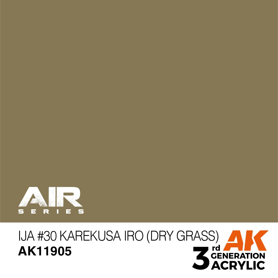 AK Interactive 3rd Gen Acrylic IJA #30 Karekusa Iro (Dry Grass) (AK11905)
