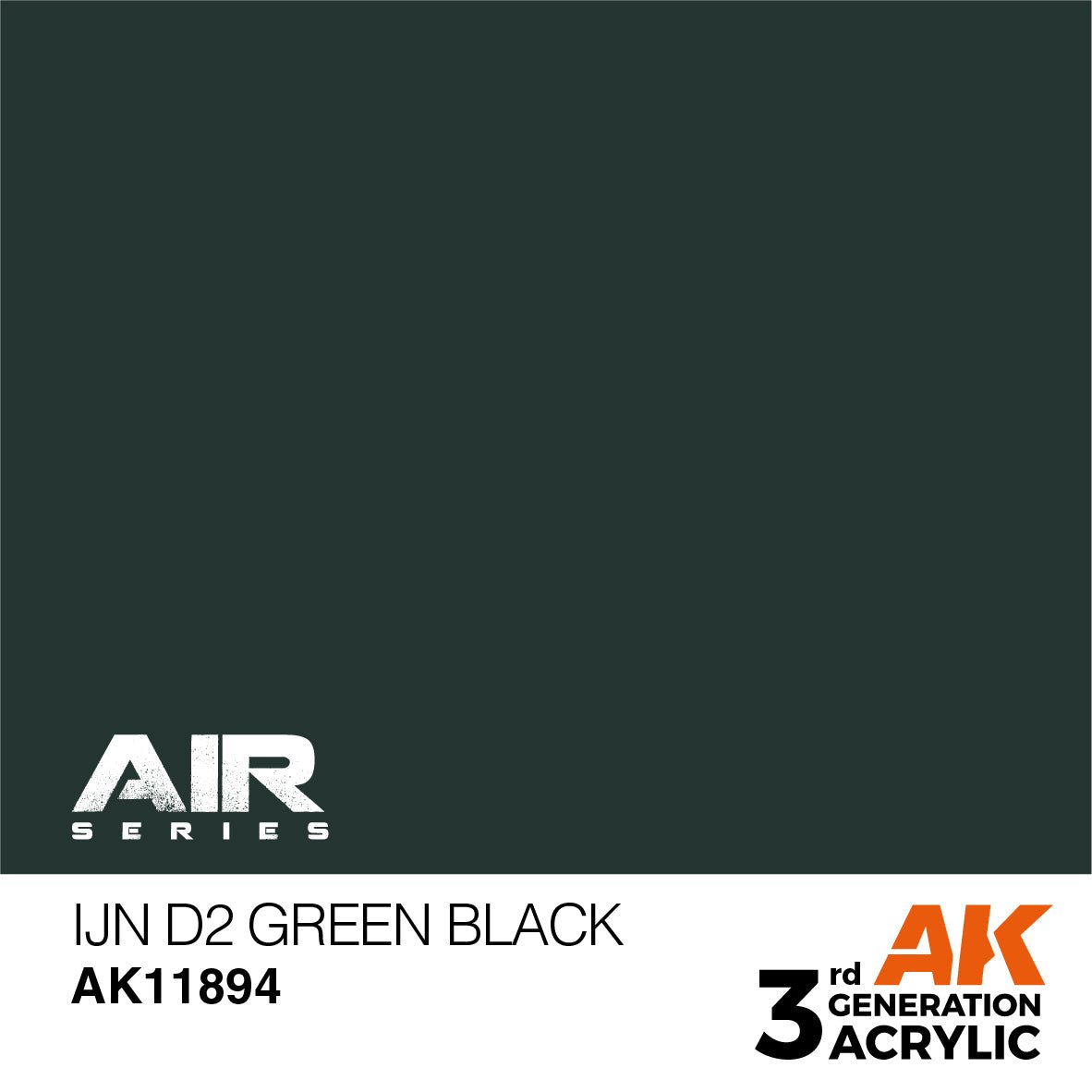 AK Interactive 3rd Gen Acrylic IJN D2 Green Black (AK11894)