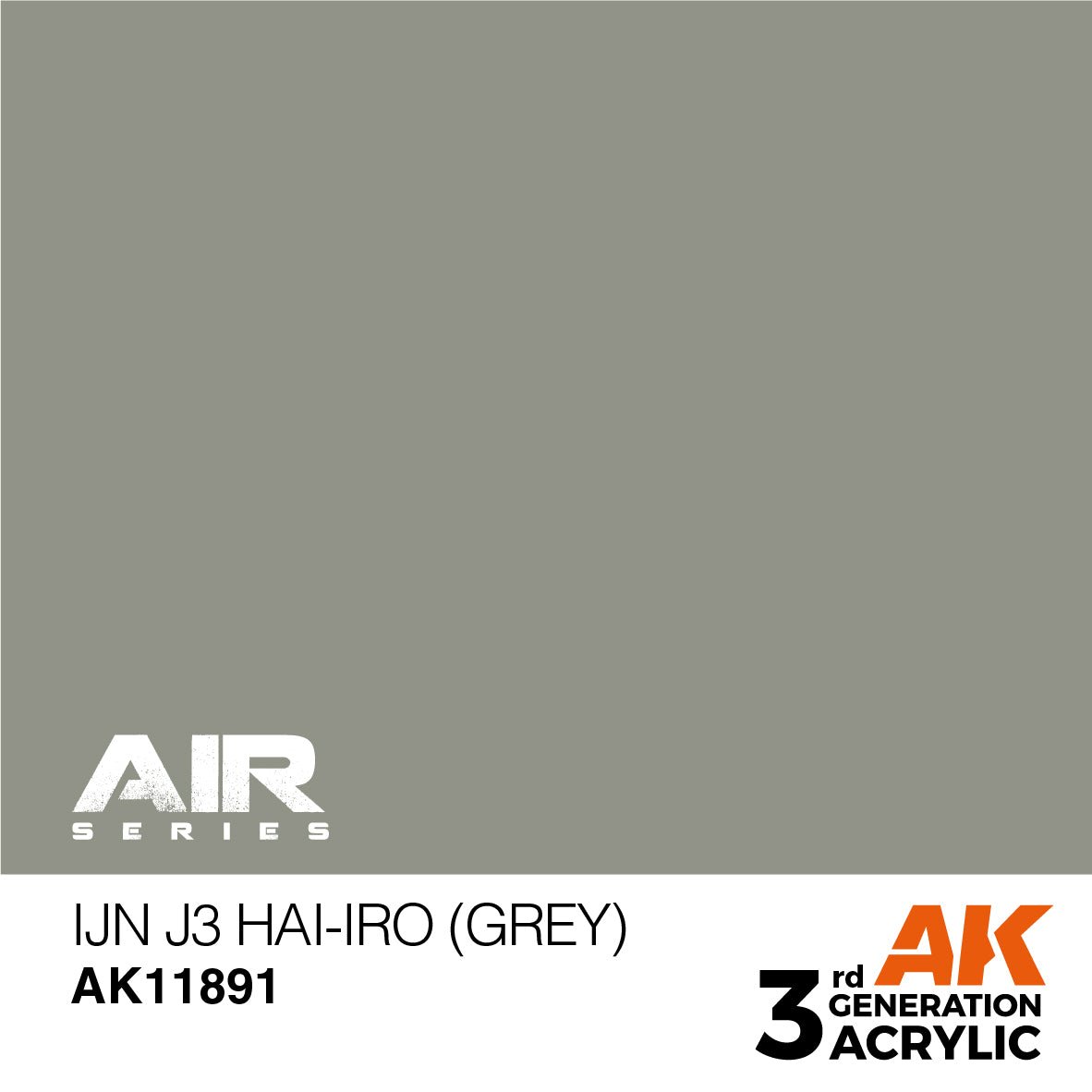 AK Interactive 3rd Gen Acrylic IJN J3 Hai-Iro (Grey) (AK11891)