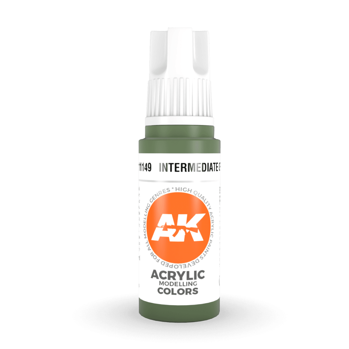 AK Interactive 3rd Gen Acrylic - Intermediate Green 17ml (AK11149)