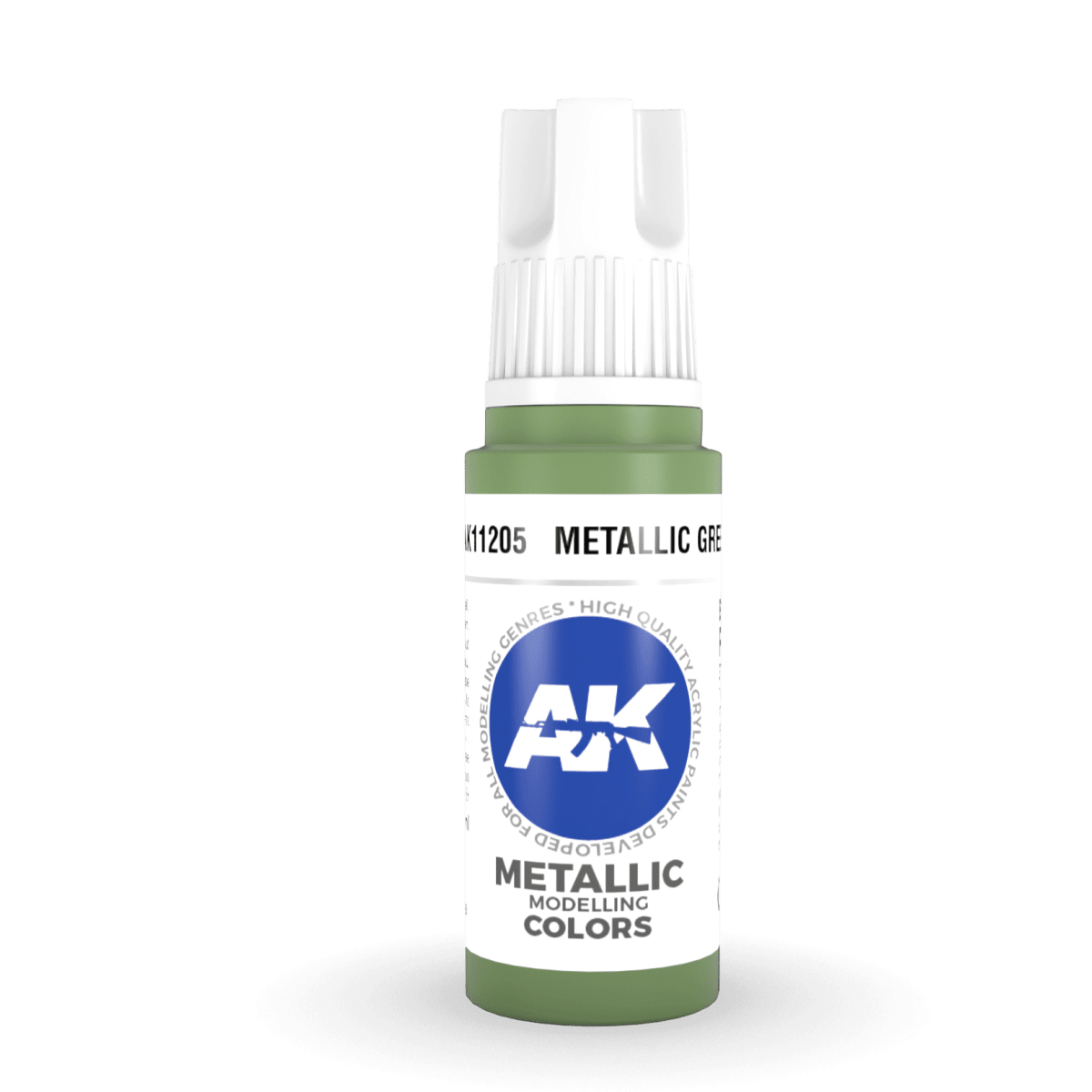 AK Interactive 3rd Gen Acrylic - Metallic Green 17ml (AK11205)