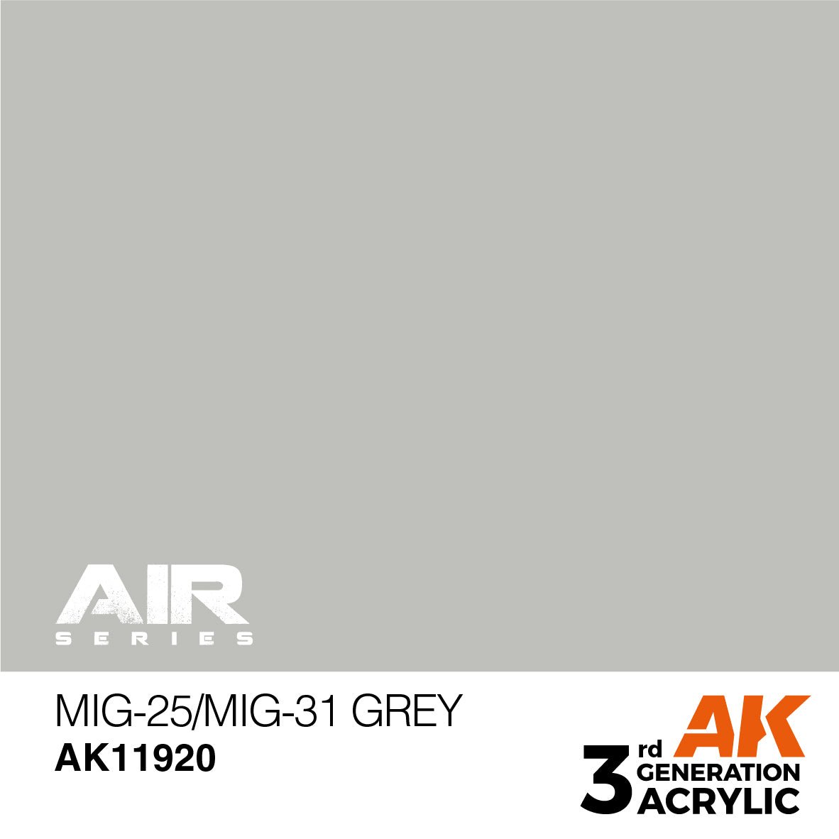 AK Interactive 3rd Gen Acrylic MiG-25/MiG-31 Grey (AK11920)