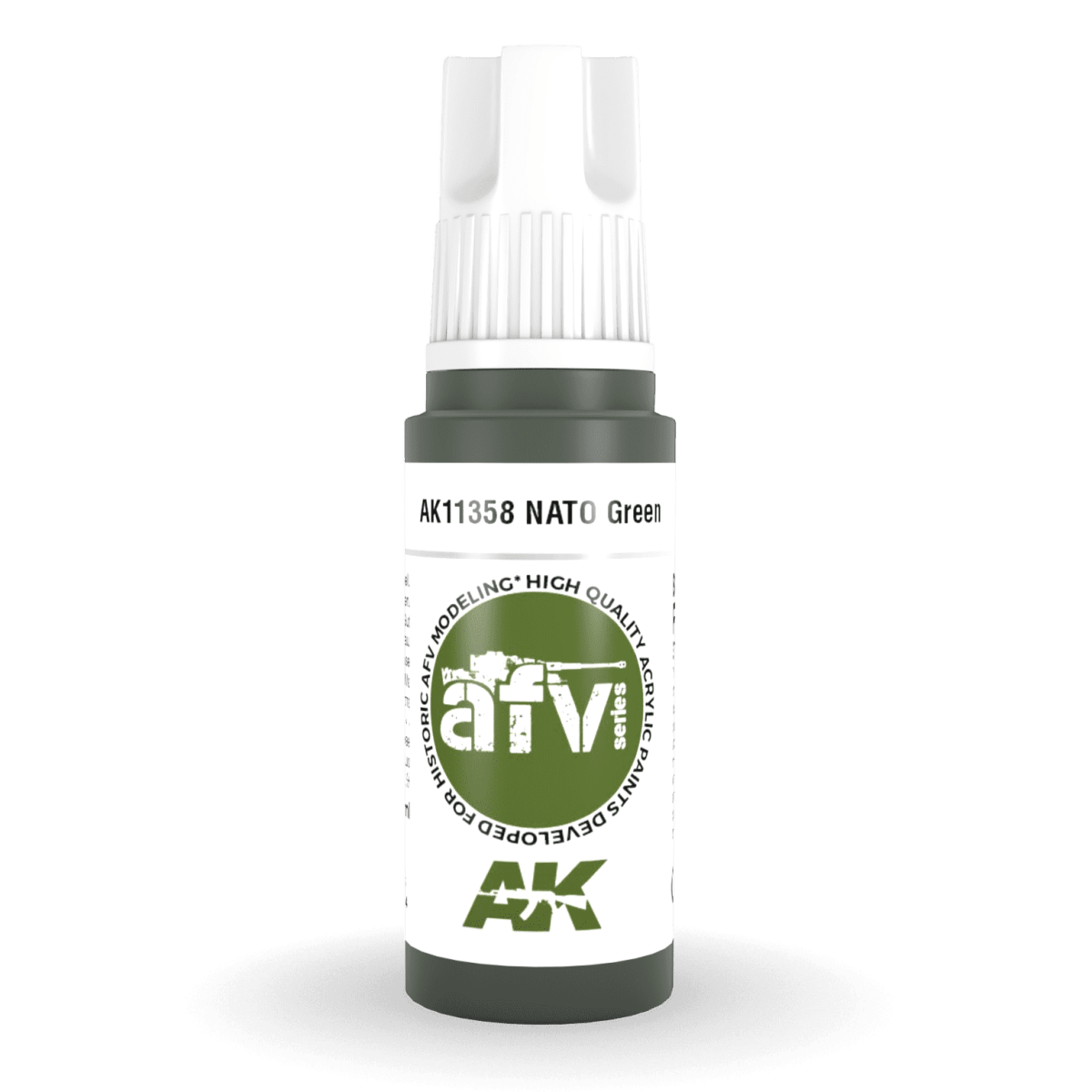 AK Interactive 3rd Gen Acrylic - NATO Green 17ml (AK11358)