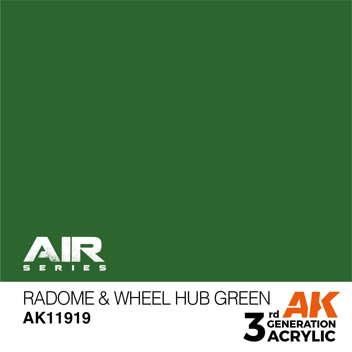AK Interactive 3rd Gen Acrylic Radome & Wheel Hub Green (AK11919)
