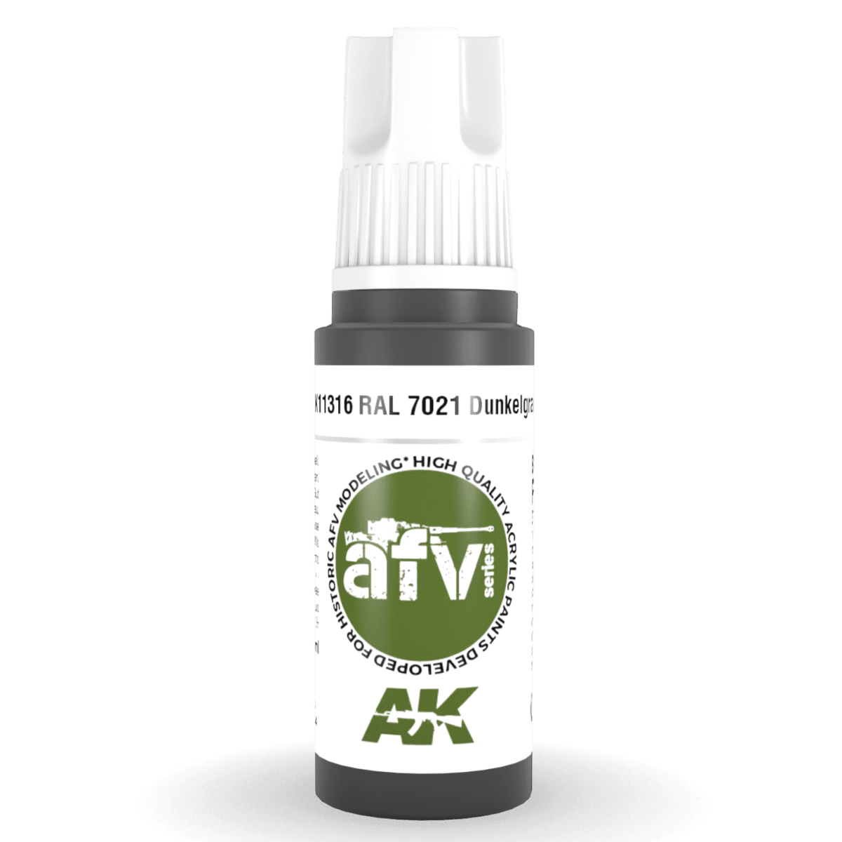 AK Interactive 3rd Gen Acrylic - RAL 7021 Dunkelgrau 17ml (AK11316)