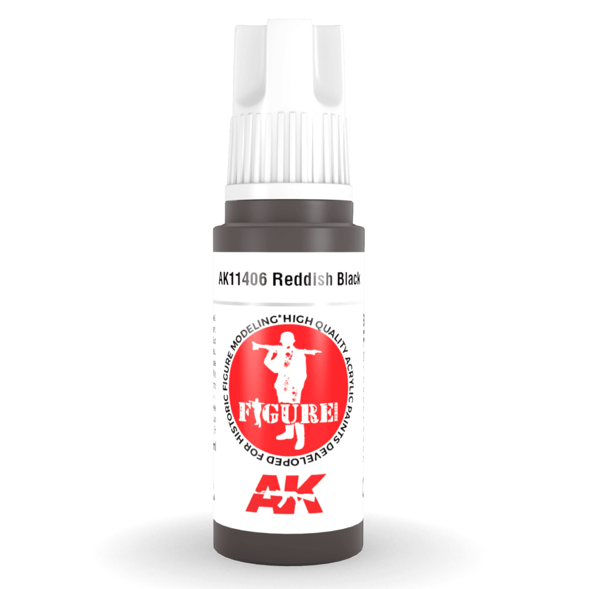 AK Interactive 3rd Gen Acrylic - Reddish Black 17ml (AK11406)