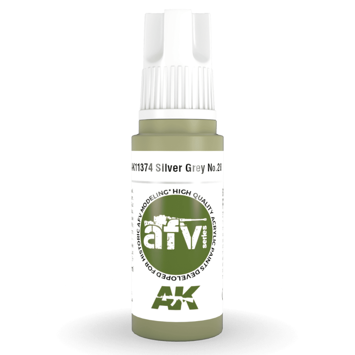 AK Interactive 3rd Gen Acrylic - Silver Grey No.28 17ml (AK11374)