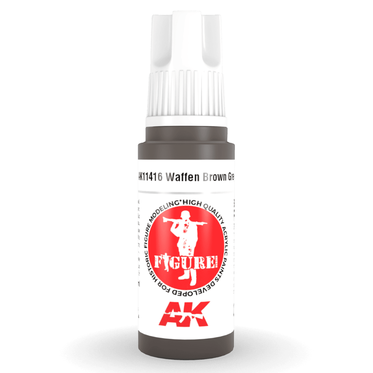 AK Interactive 3rd Gen Acrylic - Waffen Brown Grey 17ml (AK11416)
