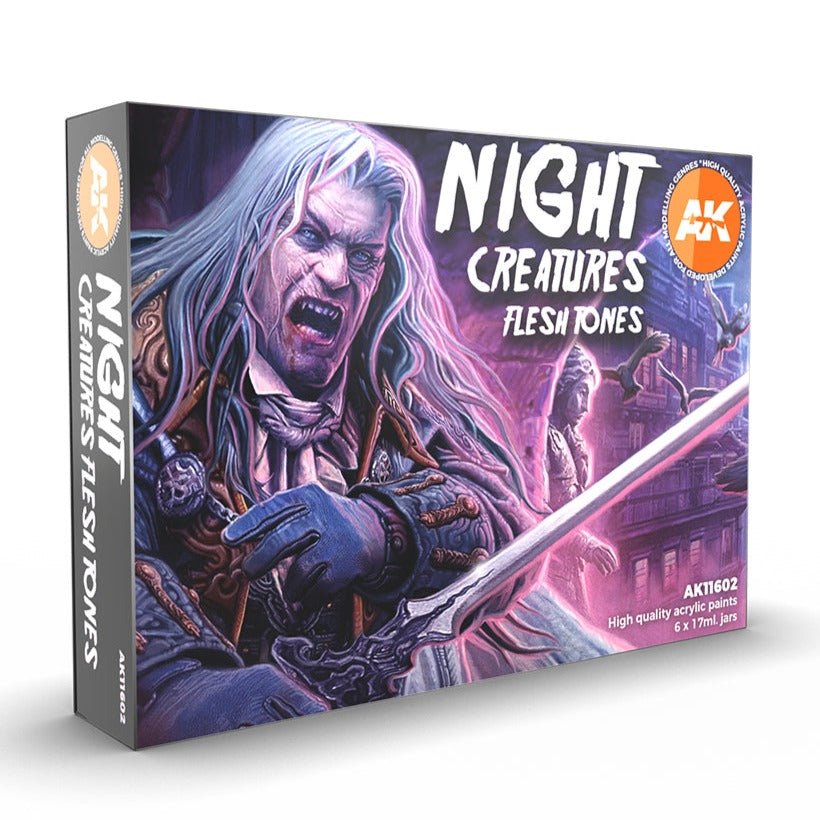 AK Interactive 3rd Gen Acrylics Night Creatures Flesh Tones Set (AK11602)