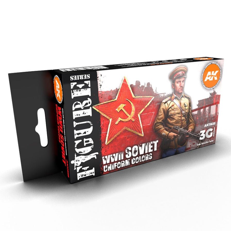 AK Interactive 3rd Gen Figure Paint Set - Soviet WWII Uniform Colors (AK11635)