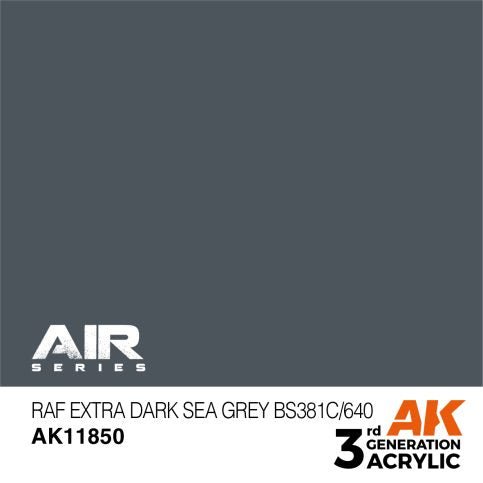 AK Interactive 3rd Gen RAF Extra Dark Sea Grey BS381C/640 (AK11850)
