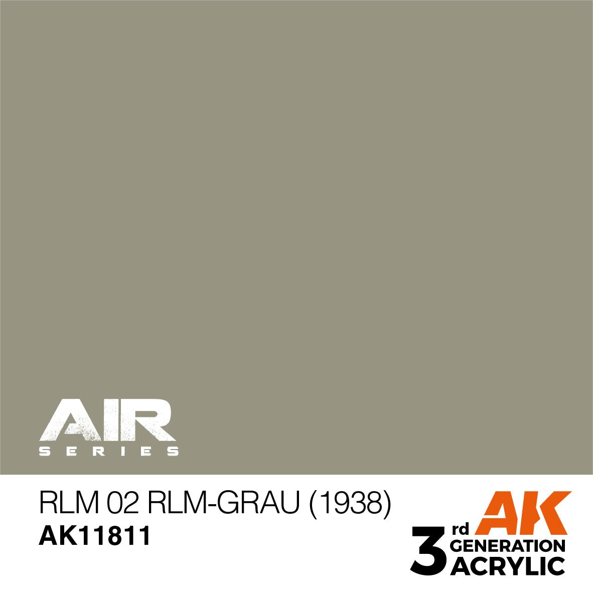 AK Interactive 3rd Gen RLM 02 Rlm-Grau (1938) (AK11811)
