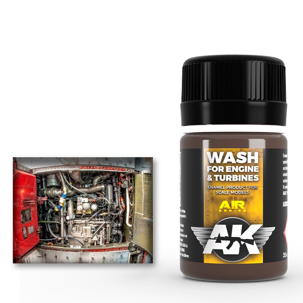 AK Interactive - Aircraft Engine Wash 35ml (AK2033)