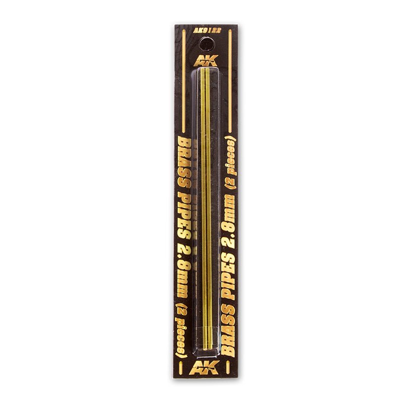 AK Interactive - Brass Pipes 2.8mm, 2 Units (AK9122)